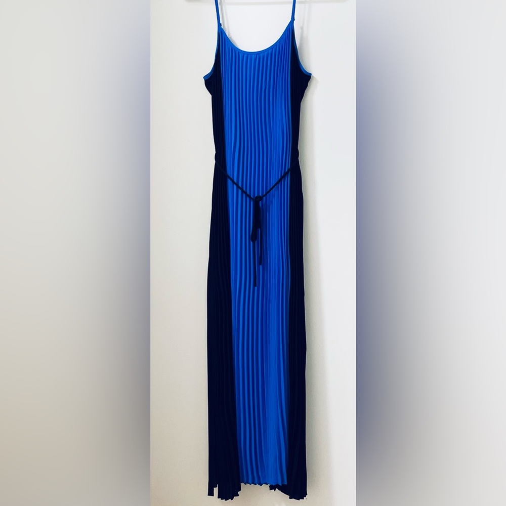 Pleated Blue Banana Republic Dress NWT